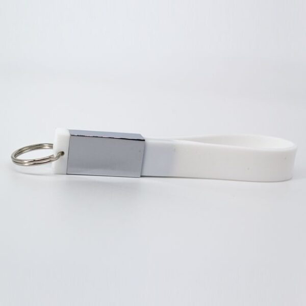 USB LLAVERO SILICON 4GB (USB005-U) BLANCO