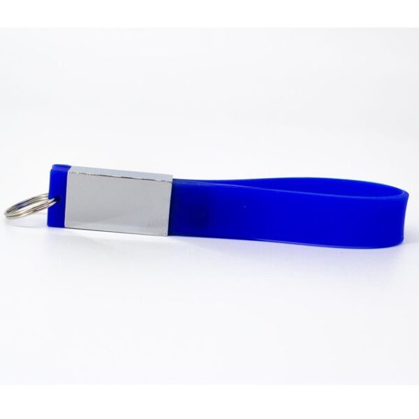 MEMORIA USB LLAVERO SILICON 8GB (USB007-U) AZUL