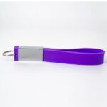 MEMORIA USB LLAVERO SILICON 8GB (USB007-U) MORADO
