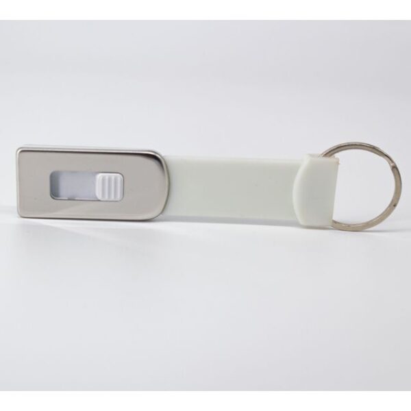 MEMORIA USB LLAVERO SLIM 4GB (USB018-U) BLANCO