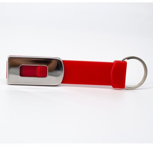 MEMORIA USB LLAVERO SLIM 4GB (USB018-U) ROJO