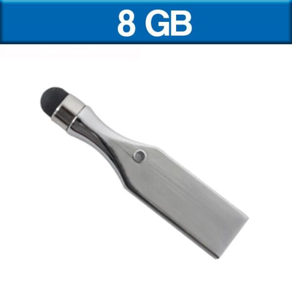 MEMORIA USB STYLUS 8GB (USB030-U) PLATA