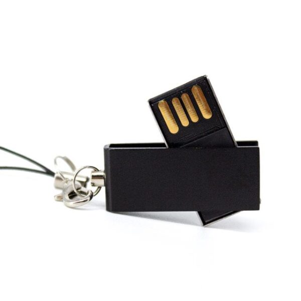 MEMORIA USB SLIM TWIST 4GB (USB039-U) NEGRO