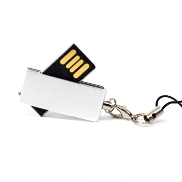 MEMORIA USB SLIM TWIST 4GB (USB039-U) PLATA