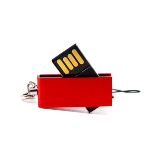 MEMORIA USB SLIM TWIST 4GB (USB039-U) ROJO