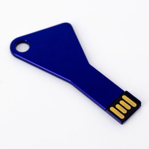 MEMORIA USB LLAVE TRIANGULAR 4GB (USB042-U) AZUL