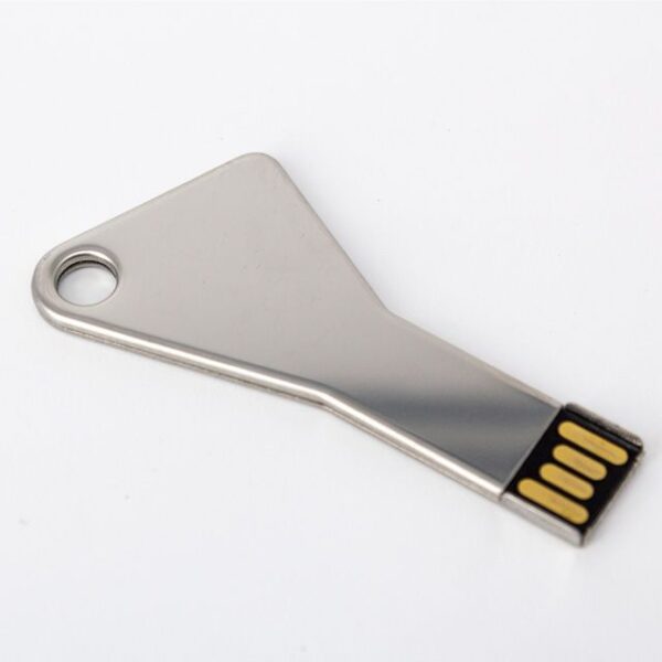 MEMORIA USB LLAVE TRIANGULAR 4GB (USB042-U) PLATA