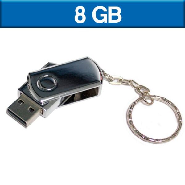 MEMORIA USB IRON MINI 8GB (USB075-U) PLATA