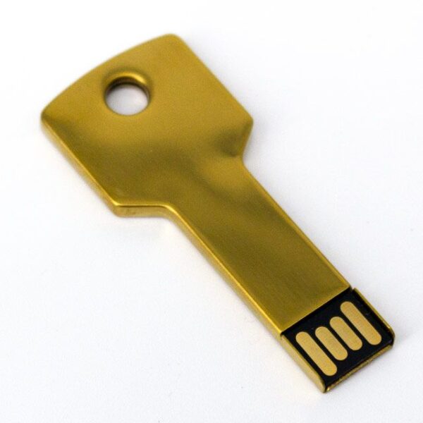 MEMORIA USB LLAVE TRADICIONAL 8GB (USB069-U) DORADO