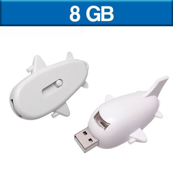 MEMORIA USB AVION 8GB (USB102-U) BLANCO