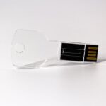 MEMORIA USB KEY 8GB (USB124-U) TRANSPARENTE - Image 2