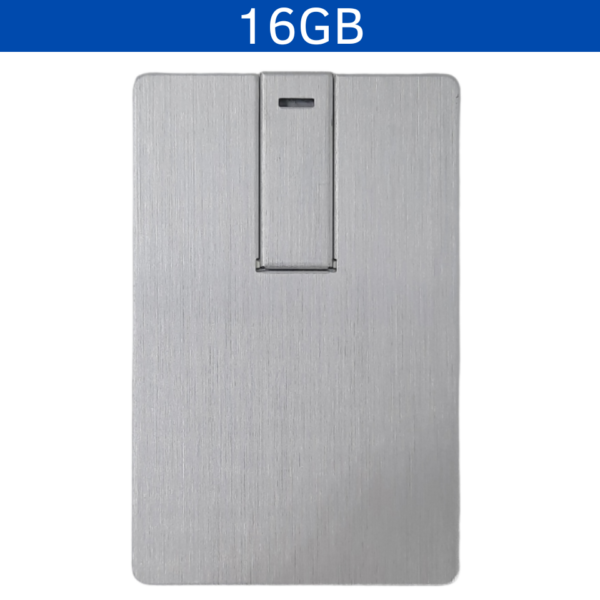 MEMORIA USB PREMIUM CARD 16GB (USB209-U) PLATA