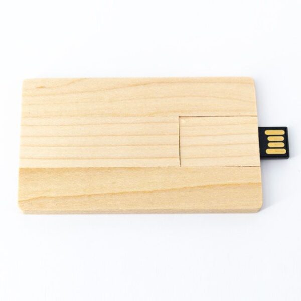 MEMORIA USB WOOD CARD 8GB (USB212-U) NATURAL - Imagen 2