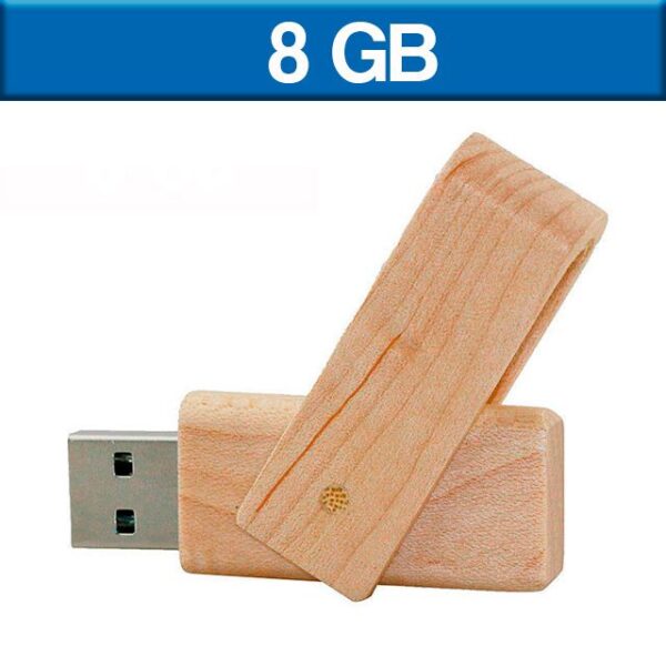 MEMORIA USB LONDON WOOD 8GB (USB213-U) NATURAL