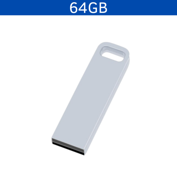 MEMORIA USB MILAN 64GB (USB401-U) PLATA