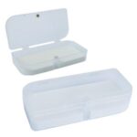 ESTUCHE PLASTICO TRASLUCIDO PARA MEMORIA USB (VAR002-BL-U) BLANCO