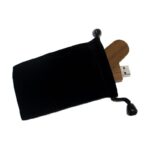 BOLSA RECTANGULAR DE TERCIOPELO PARA MEMORIA USB (VAR013-NE-U) NEGRO