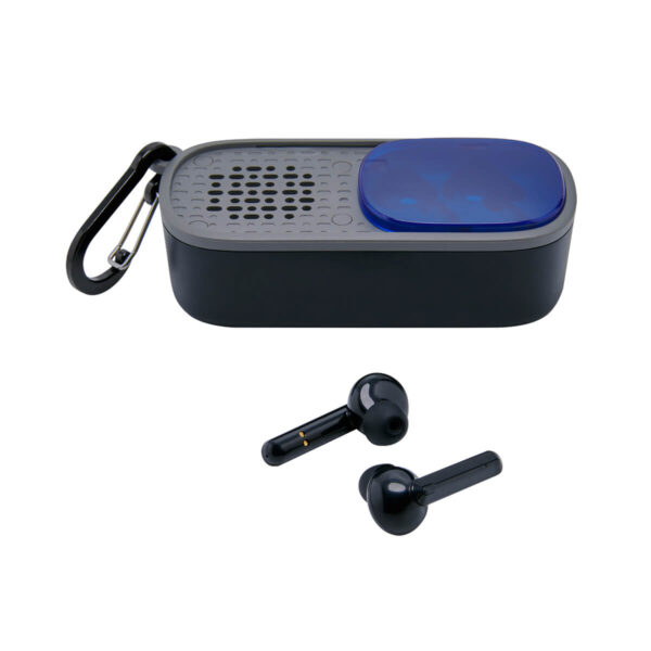 BOCINA CON EARBUDS AZUL Z 1260 A (PLÁSTICO) - Imagen 2