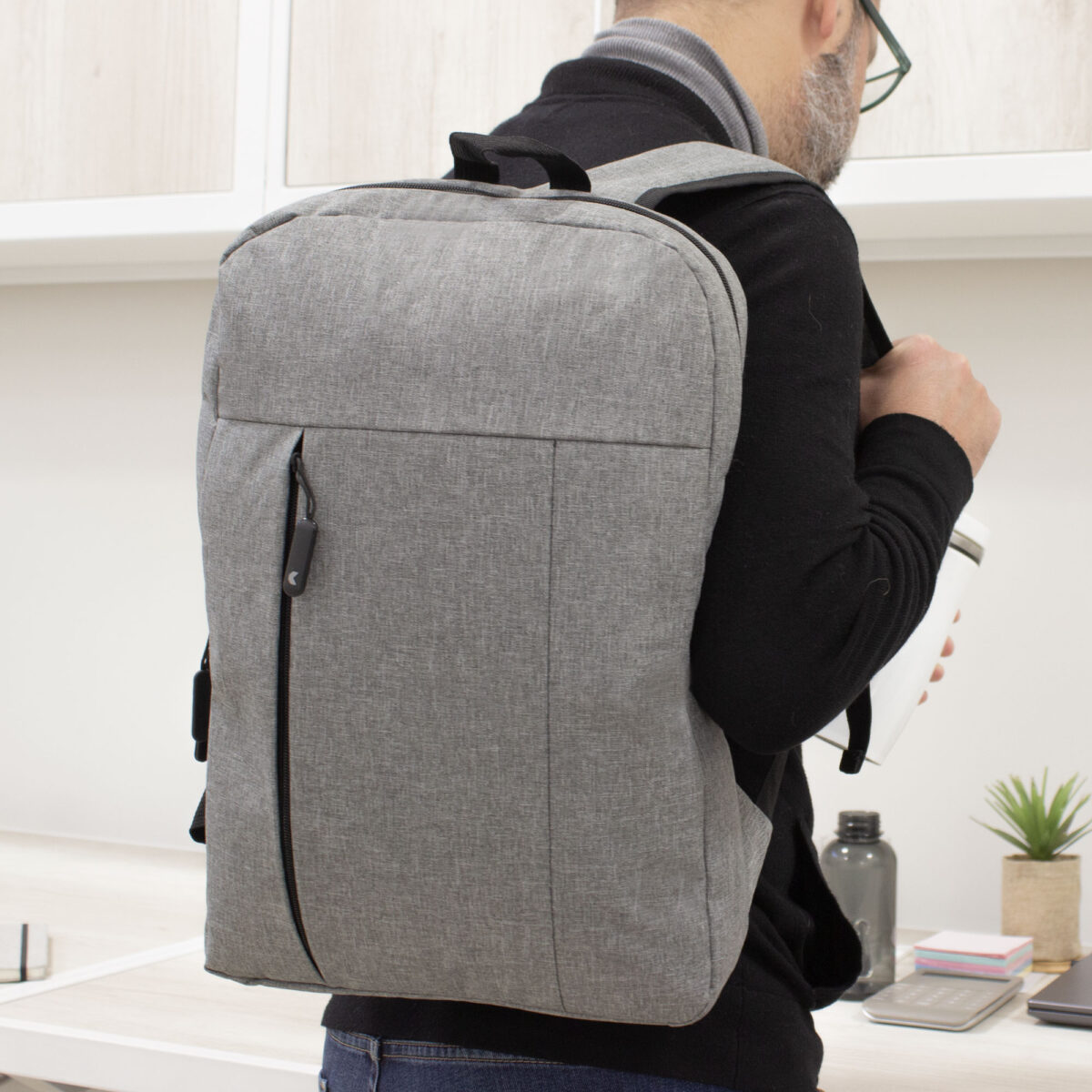 MOCHILA "CITY" (K6 GRIS CLARO) - Image 6