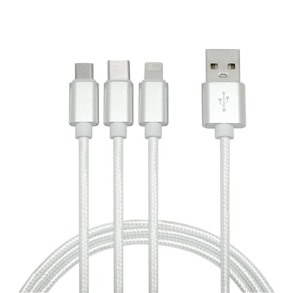 CABLE CON ADAPTADORES MADISON BLANCO (EC736) - Imagen 4