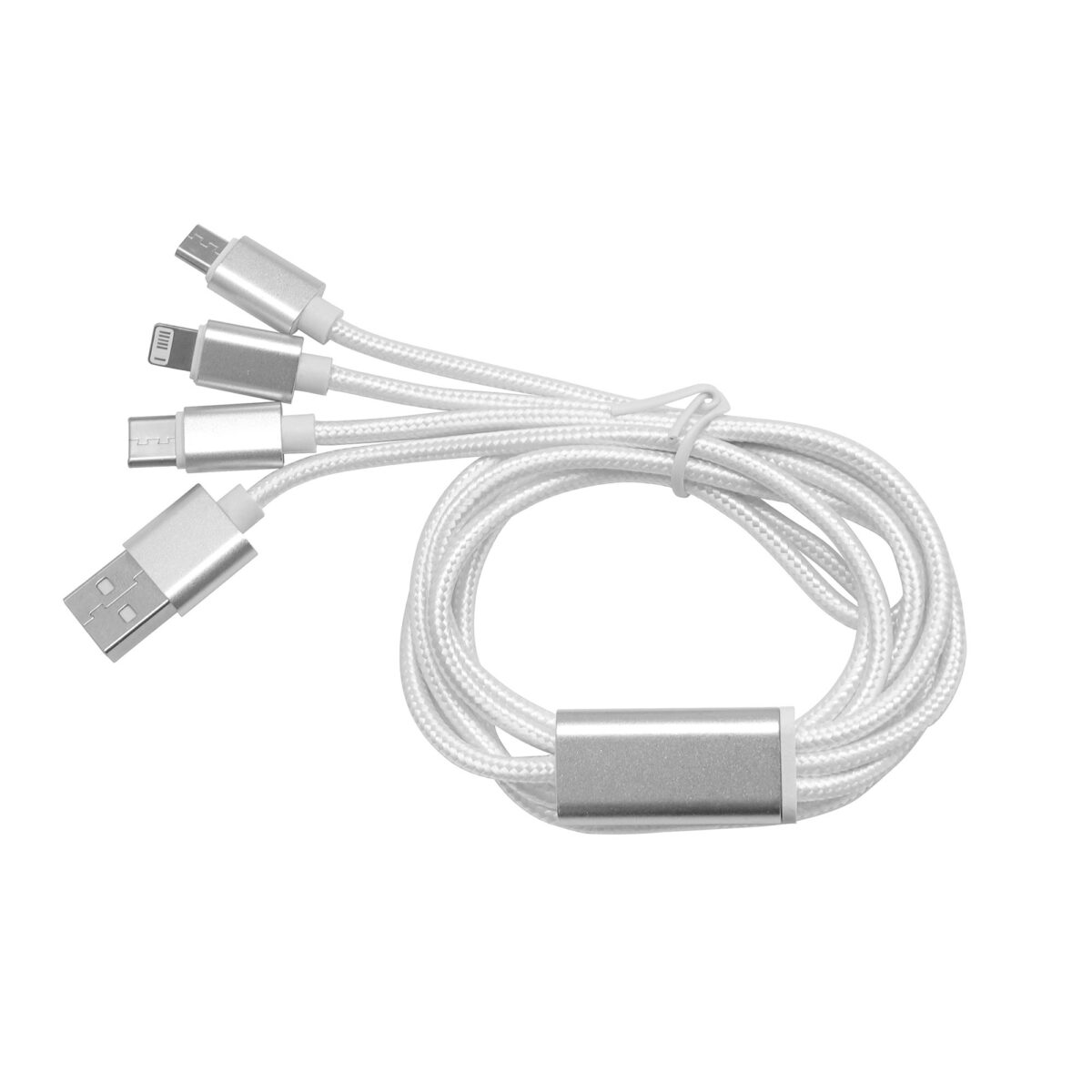 CABLE CON ADAPTADORES "MADISON" (EC736 BLANCO) - Image 1