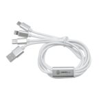 CABLE CON ADAPTADORES "MADISON" (EC736 BLANCO) - Image 2