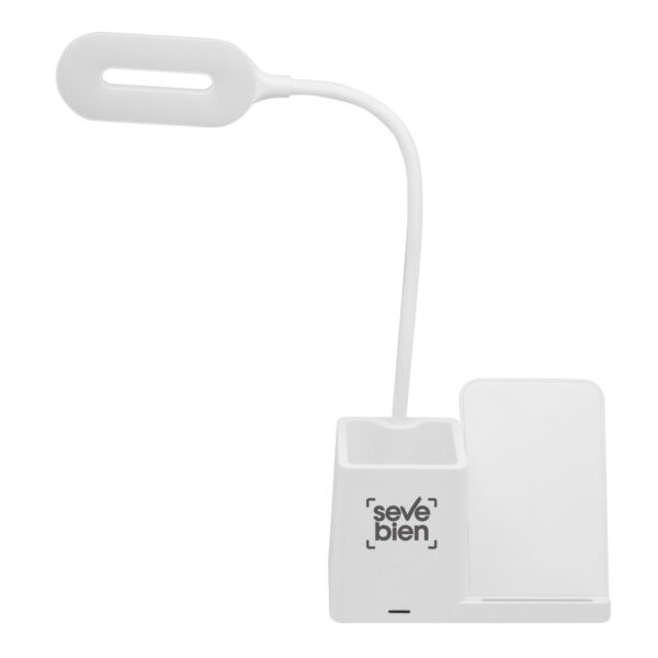 ORGANIZADOR DE ESCRITORIO CON LÁMPARA MINIOFFICE BLANCO (EC758) - Imagen 2