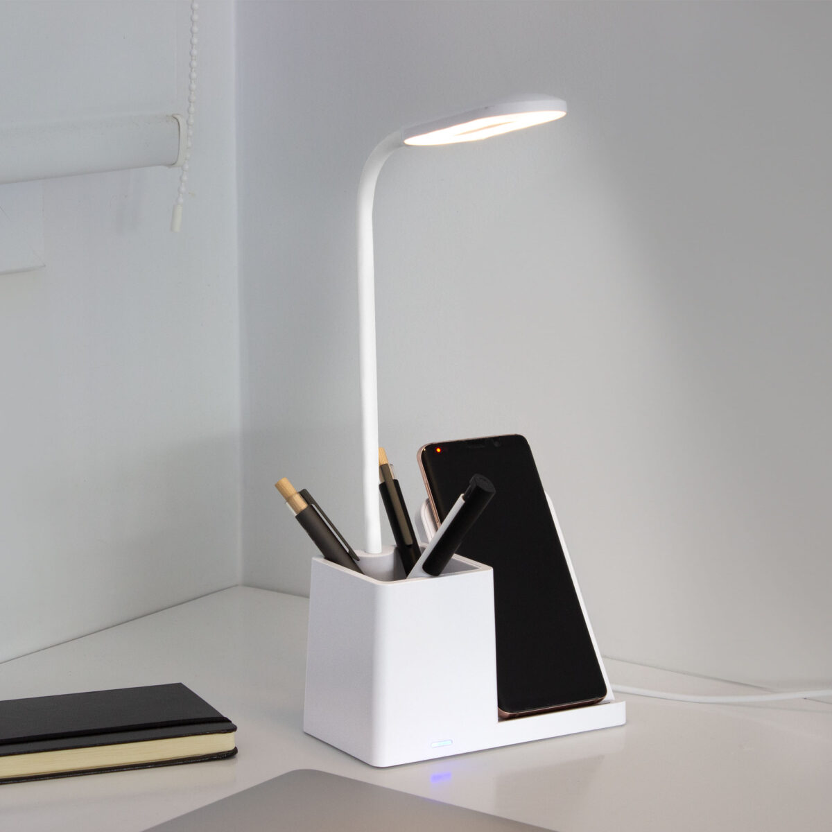 ORGANIZADOR DE ESCRITORIO CON LÁMPARA "MINIOFFICE" (EC758 BLANCO) - Image 7