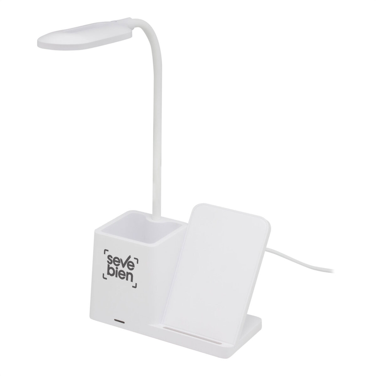 ORGANIZADOR DE ESCRITORIO CON LÁMPARA "MINIOFFICE" (EC758 BLANCO) - Image 4