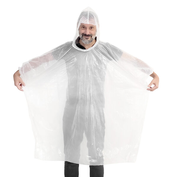 PONCHO IMPERMEABLE PARA LLUVIA RAINY AZUL (T649) - Imagen 6