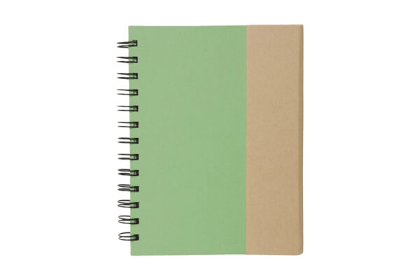 LIBRETA CON NOTAS ADHESIVAS (T327 VERDE MANZANA)