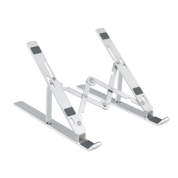 SOPORTE PLEGABLE DE ALUMINIO LAPTOP/TABLETA (TEC161-U) PLATA - Imagen 2