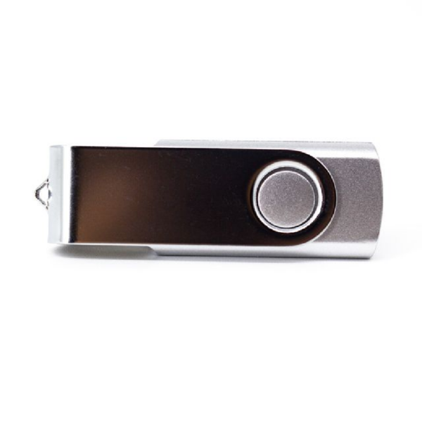 MEMORIA USB LONDON GIRATORIA 64GB (USB400-U) PLATA