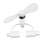 MINI VENTILADOR PORTATIL 3 EN 1 (TEC153-U) BLANCO