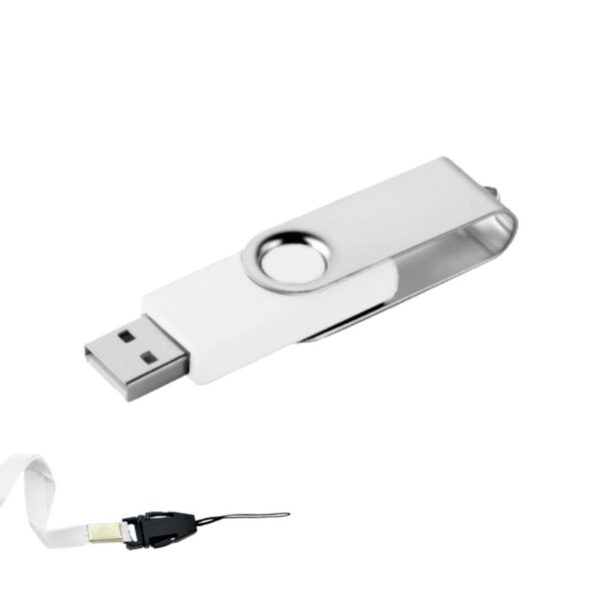 MEMORIA USB LONDON GIRATORIA 16GB (USB029-U) BLANCO