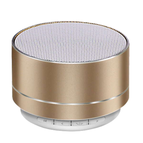 BOCINA METALICA OXFORD LED BLUETOOTH (TEC020-U) BRONCE