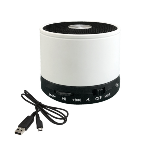 MINI BOCINA INALAMBRICA BLUETOOTH (TEC040-U) BLANCO