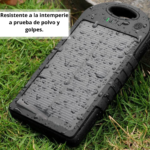 POWER BANK CARGA SOLAR Y LUZ LED (TEC049-U) NEGRO - Image 3