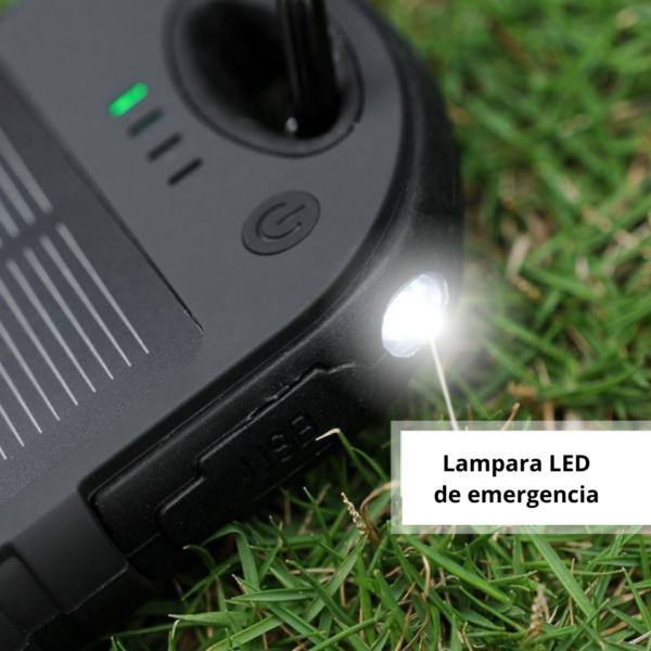 POWER BANK CARGA SOLAR Y LUZ LED (TEC049-U) BLANCO - Imagen 4