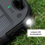 POWER BANK CARGA SOLAR Y LUZ LED (TEC049-U) NEGRO - Image 4