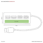 HUB MULTIPUERTO PARA ESCRITORIO - USB (TEC113-U) PLATA - Image 4