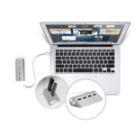 HUB MULTIPUERTO PARA ESCRITORIO - USB (TEC113-U) PLATA - Image 3