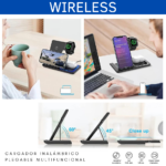 ESTACION DE CARGA INALAMBRICA CLASSIC (TEC154-U) NEGRO - Image 5