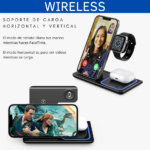 ESTACION DE CARGA INALAMBRICA CLASSIC (TEC154-U) NEGRO - Image 6