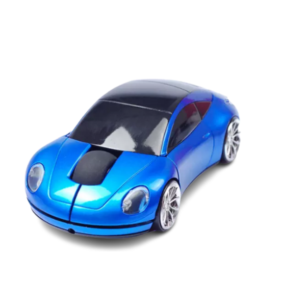 MINI MOUSE OPTICO INALAMBRICO EN FORMA DE AUTO (TEC156-U) AZUL