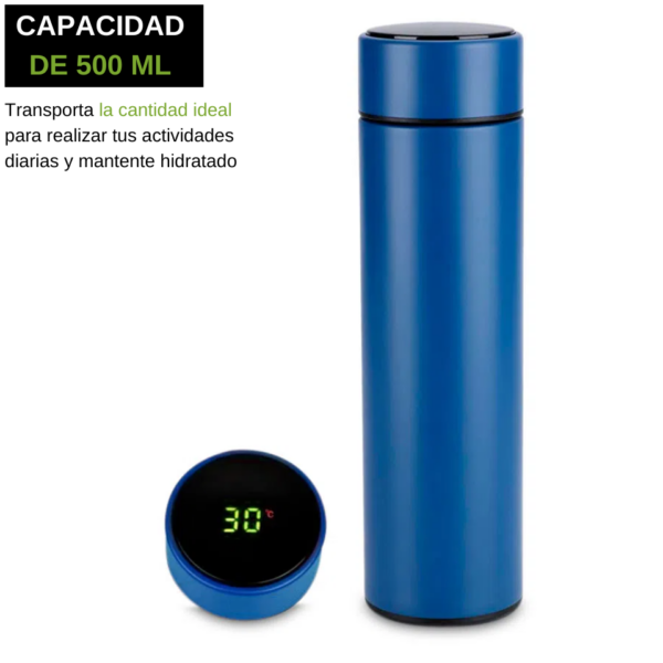 TERMO DIGITAL SMART 500ML (TEC157-U) AZUL - Imagen 2