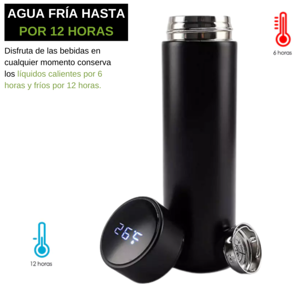 TERMO DIGITAL SMART 500ML (TEC157-U) NEGRO - Imagen 2