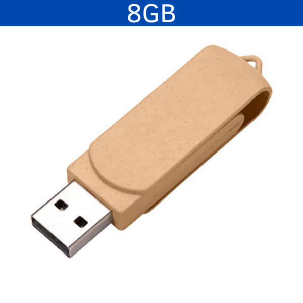 MEMORIA USB LONDON ECO 8GB (USB131-U) CAFÉ