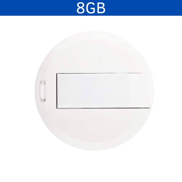 MEMORIA USB BOTON 8GB (USB139-U) BLANCO - Imagen 3