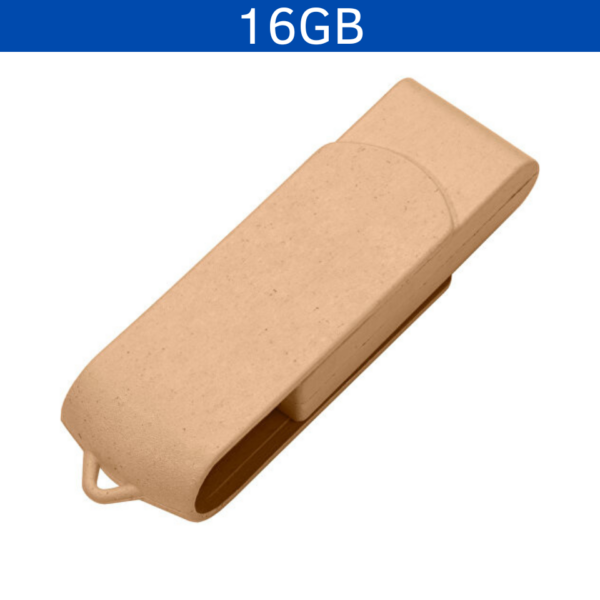 MEMORIA USB LONDON ECO 16GB (USB220-U) CAFÉ - Imagen 2